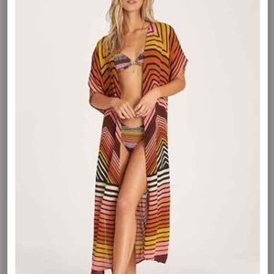 ISO billabong sunburnt sky kimono cover up small